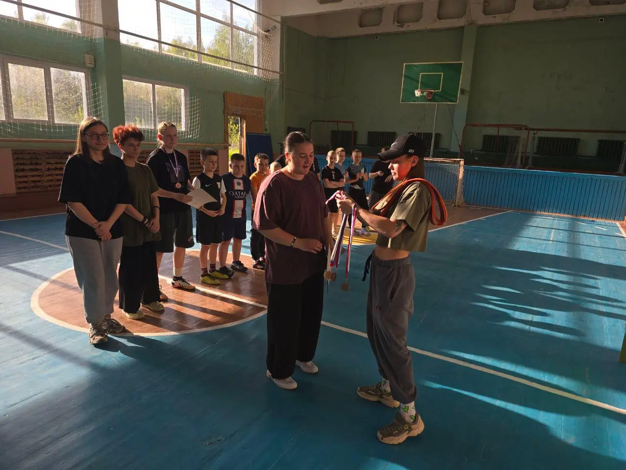 В деревне Савинская прошли соревнования по общей физической подготовке (ОФП) среди футболистов, каратистов и дзюдоистов